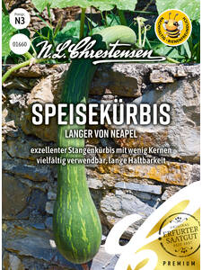 Krbissamen -   Speisekrbis Langer von Neapel: (Bildbeschreibung ist in Arbeit)