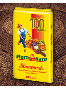 Dekoratives Vorschaubild des Artikels "Floragard® Jubiläums-Blumenerde 20 Liter+40%" (Bildbeschreibung ist in Arbeit)