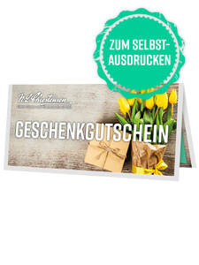 Geschenk-Gutschein zum Ausdrucken