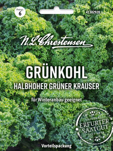 Dekoratives Vorschaubild des Artikels "Grnkohl Halbhoher grner Krauser" (Bildbeschreibung ist in Arbeit)