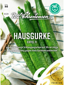 Gurkensamen - Hausgurke Eiffel, F1: (Bildbeschreibung ist in Arbeit)