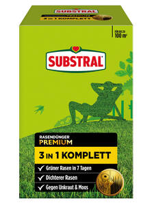 Dekoratives Vorschaubild des Artikels "Substral Rasendnger Premium 3in1 Komplett" (Bildbeschreibung ist in Arbeit)