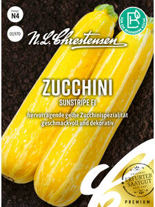Samen - Zucchini Sunstripe, F1: (Bildbeschreibung ist in Arbeit)