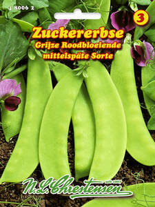 Samen - Zuckererbse Grijze Roodbloeiende: (Bildbeschreibung ist in Arbeit)